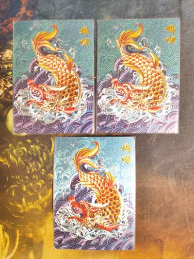 周四第100期阳大大卡牌拍卖第100期（持续收拍品，周六晚上九点截拍，进群福利早知道） - 【裸卡】卡德曼 龙九子 螭吻 折光粗闪3张