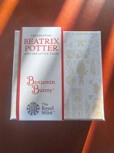 长老汇蛇年精选第一百场拍卖 -  2017英国彼得兔系列兔子本杰明50便士精制彩色银币，原盒证