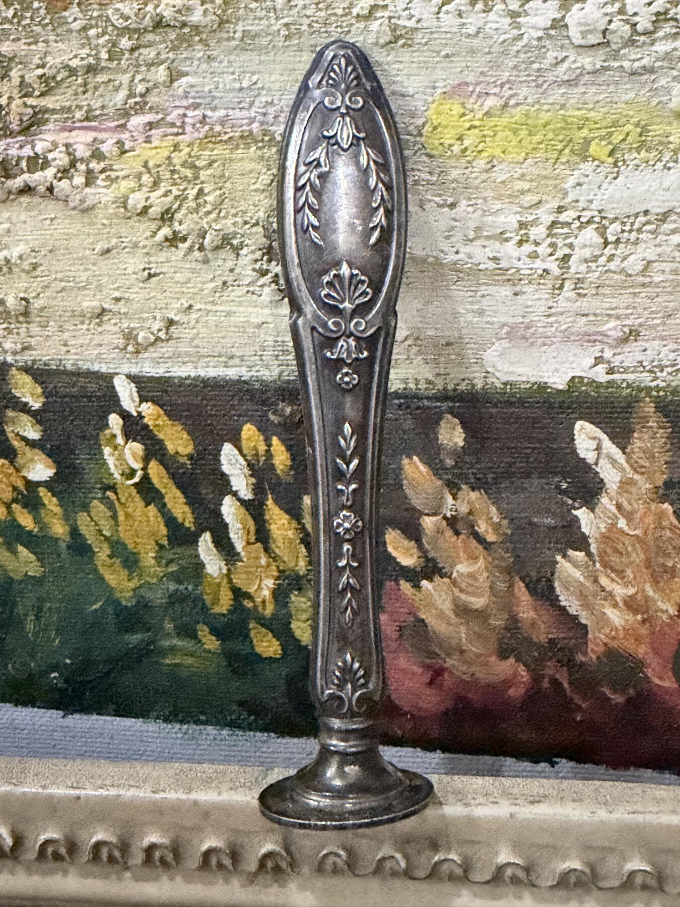 海外回流春节精品专场（一） 法国回流纯银火漆印章一枚（8.8cm，11.8g）