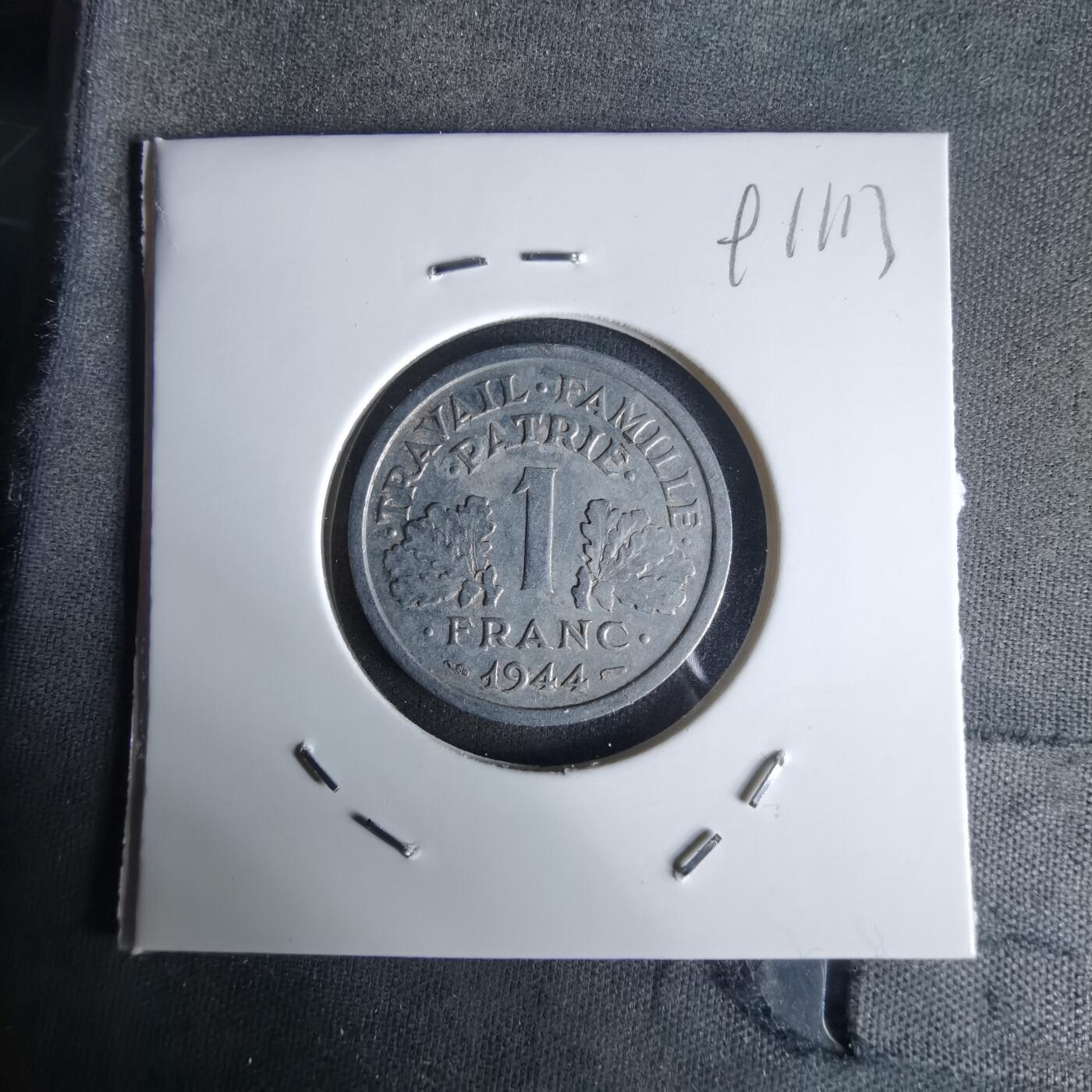 沼泽如烟--第991场 法国1944年1法郎