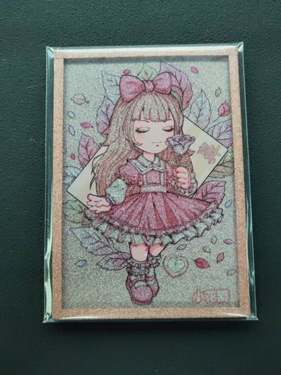 周四第100期阳大大卡牌拍卖第100期（持续收拍品，周六晚上九点截拍，进群福利早知道） - 【亲签卡】小花瓣艺术文创 色纸 鼻