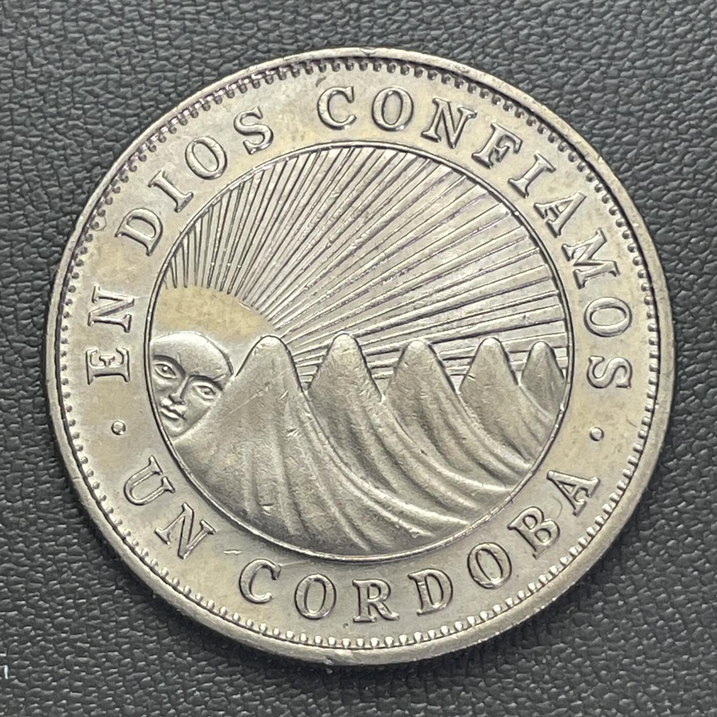 回流0301 全新 尼加拉瓜1972年1科多巴 西班牙探险家吉尔·冈萨雷斯·德·阿维拉