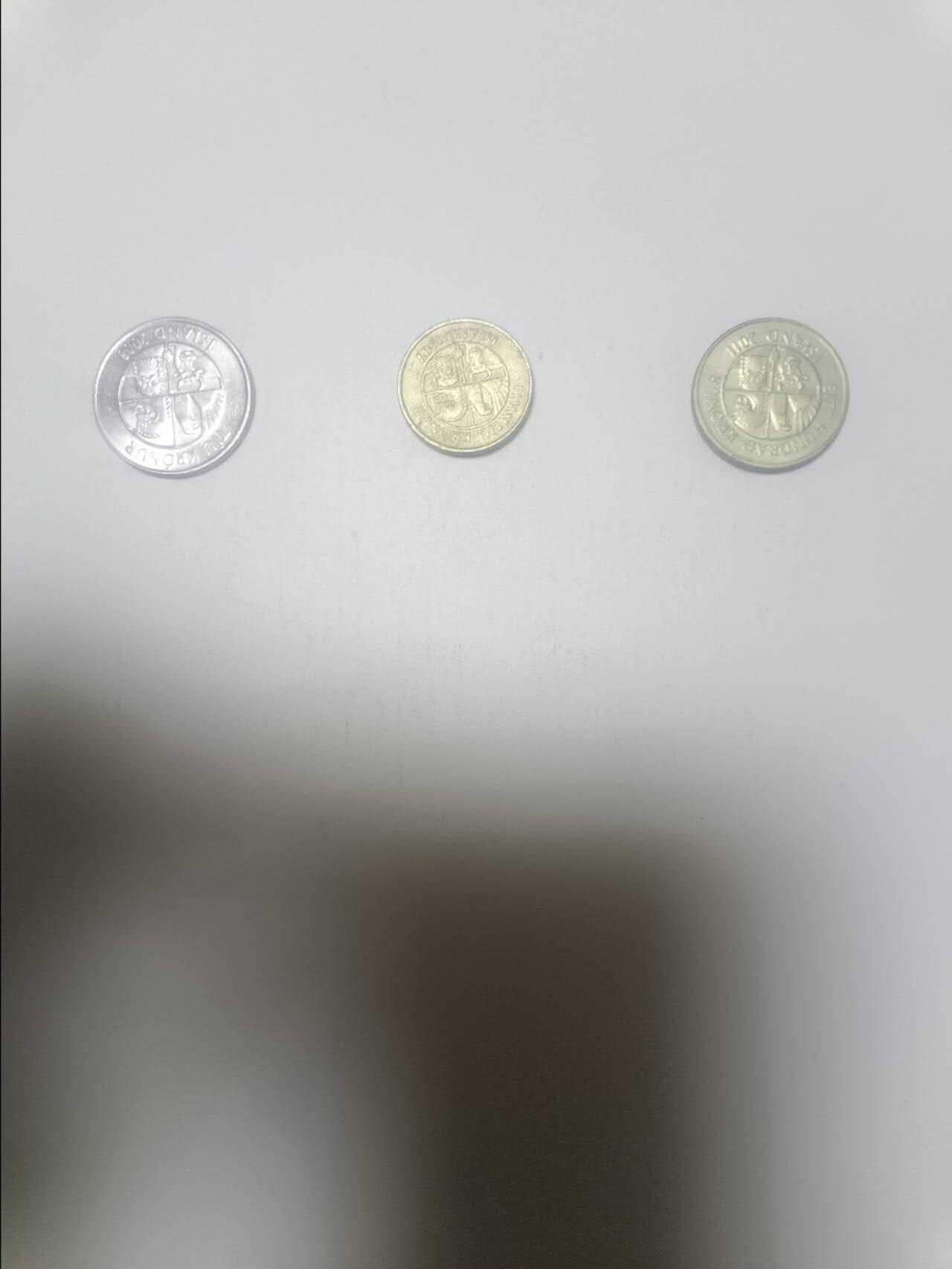 【20260212】非全新纸币和硬币第334场 冰岛3枚硬币