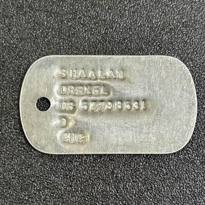 西秦中古拍卖第七十七期 2026马年新春专场 本场拍品年初九发出 - 越南战争时期 美军身份牌1号