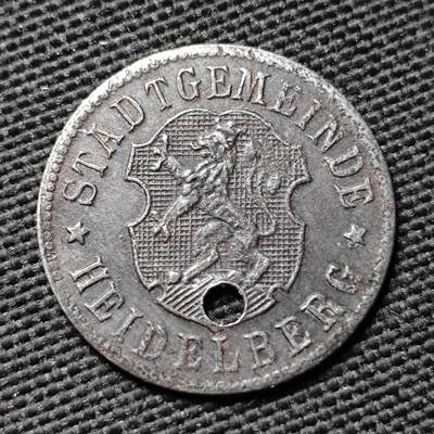 KK钱币收藏小铺  第397期 百期特怕（四拍之一） 2月预留时间 周末发货 -  ND(1918) 德紧海德堡市 50芬尼铁币