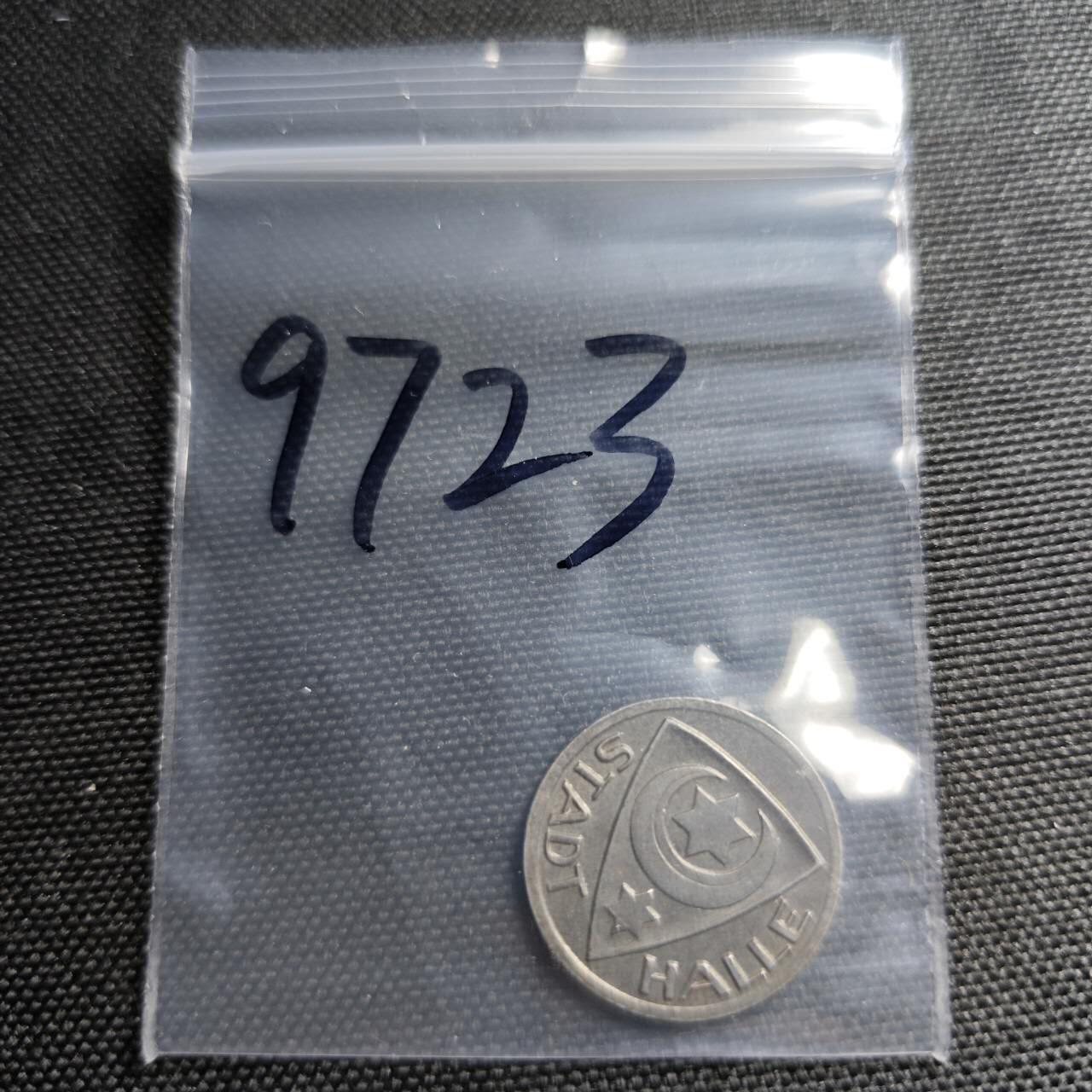 KK钱币收藏小铺  第397期 百期特怕（四拍之一） 2月预留时间 周末发货 1920 德紧哈雷市10芬尼 铁币