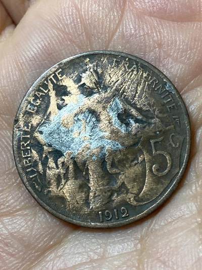 2026年第二十三场(总第一百九十二场）外国好品散币场(年后发货) - 法兰西第三共和国1912年5生丁