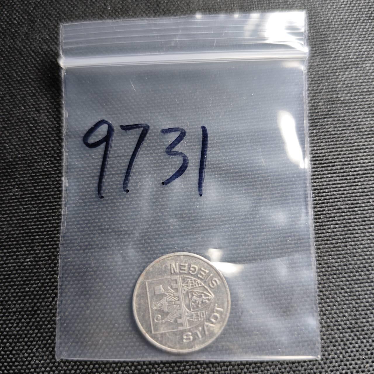 KK钱币收藏小铺  第397期 百期特怕（四拍之一） 2月预留时间 周末发货 1918 德紧席根市 5芬尼铁币