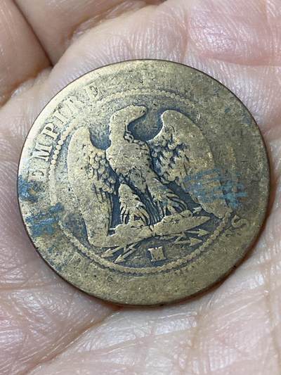 2026年第二十三场(总第一百九十二场）外国好品散币场(年后发货) - 法兰西第二帝国1856年10生丁(拿破仑三世第一版，MA标马赛造)