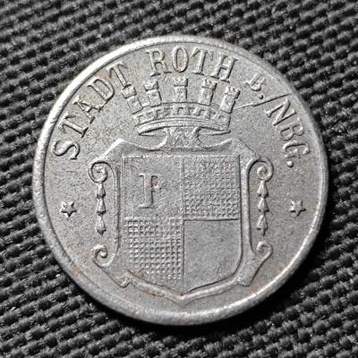 KK钱币收藏小铺  第397期 百期特怕（四拍之一） 2月预留时间 周末发货 - 1918 德紧罗特市 5芬尼铁币