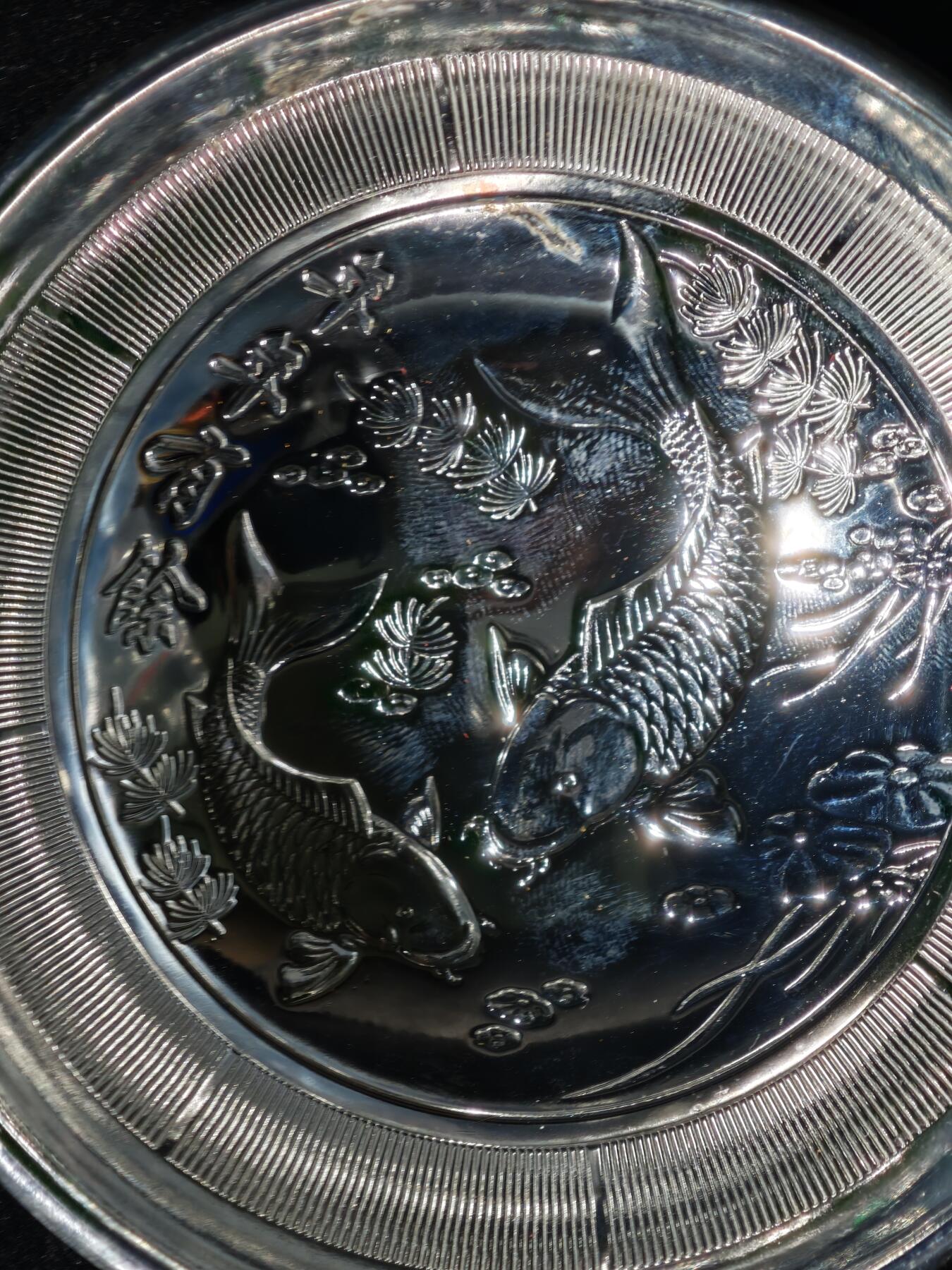 117期新疆红钱粟特钱币丝路钱币专场 碗（铜镀银）