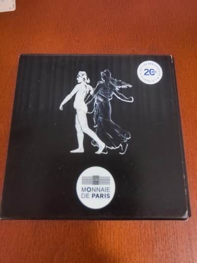 长老汇蛇年精选第一百场拍卖 - 2021法国罗蒂名作播种者10欧元矩形精制银币，盒证全，3000枚