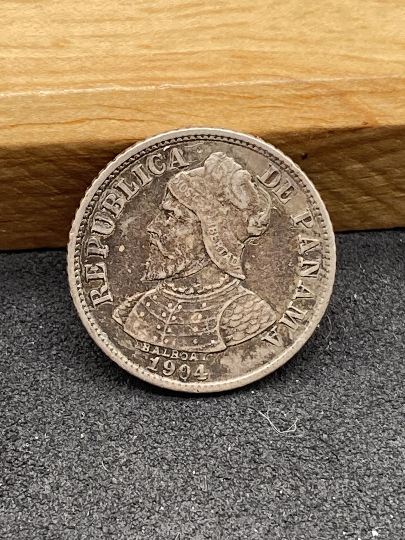 巴拿马1904年五枚银币