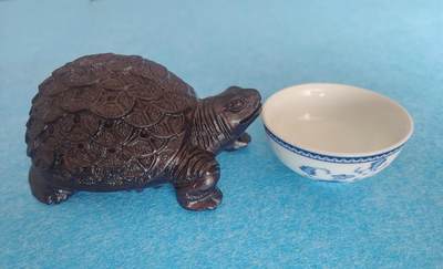 2月20日 🌏全球币章 - 多品：金钱龟（长约12厘米）+小茶杯/把玩摆件