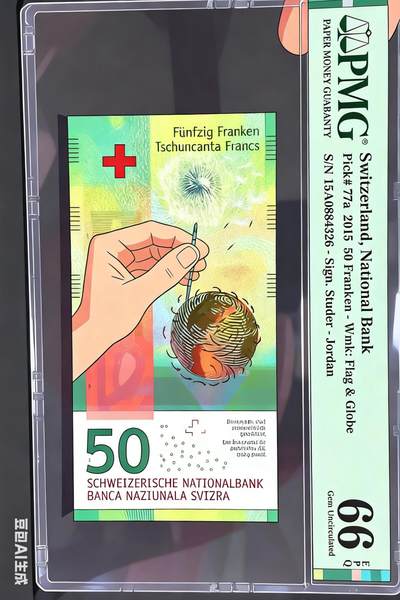 PMG66EPQ瑞士纸币 瑞士2015年50法郎纸币 IBNS获奖钞 乔丹首发首签 谢绝还价 - PMG66EPQ瑞士纸币 瑞士2015年50法郎纸币 IBNS获奖钞 乔丹首发首签 谢绝还价