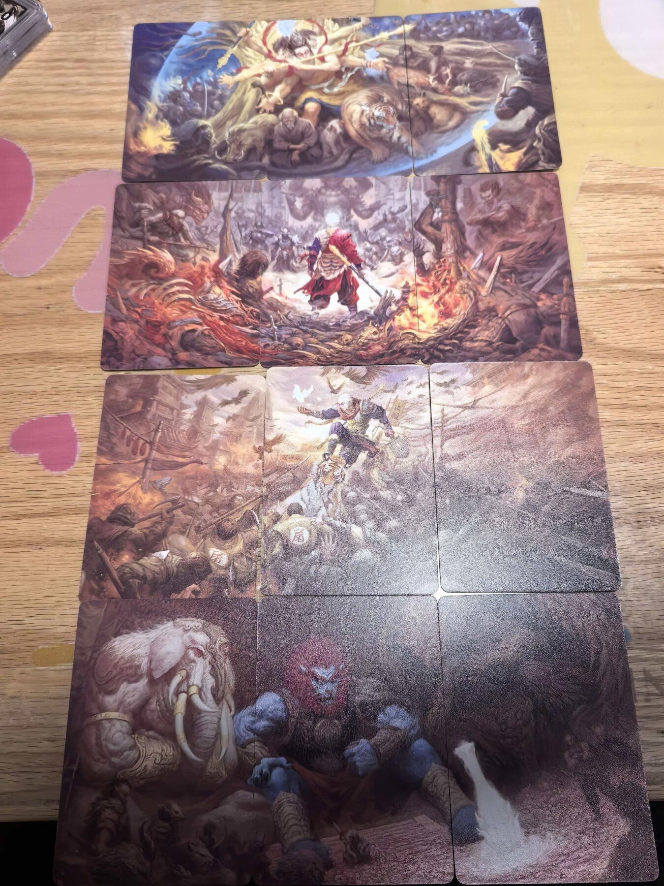 夜之极第三十九期 （2月11日周三晚9点截拍，欢迎竞拍） 炎卡 问道东方 西游 无胜4套 三拼图 普卡共12张