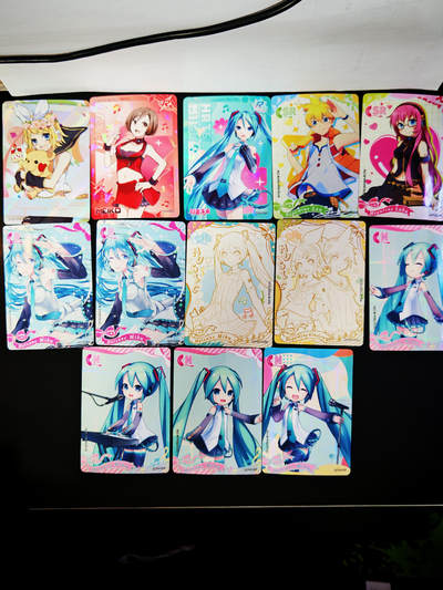 琦卡当当铺～第33期★★好多小漏~马上就结束了快来~支持寄存★★~【9点40结束】扫码加群抽[包邮券]~ - 卡游-初音-13张