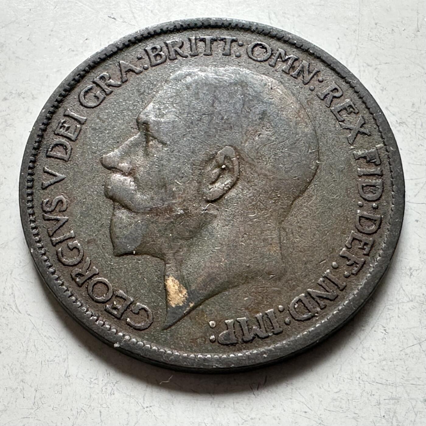 🌹外币初藏🌹🐯2026年第19场 快递已停，正月十五后再发 英国1921年1/2便士 半便士