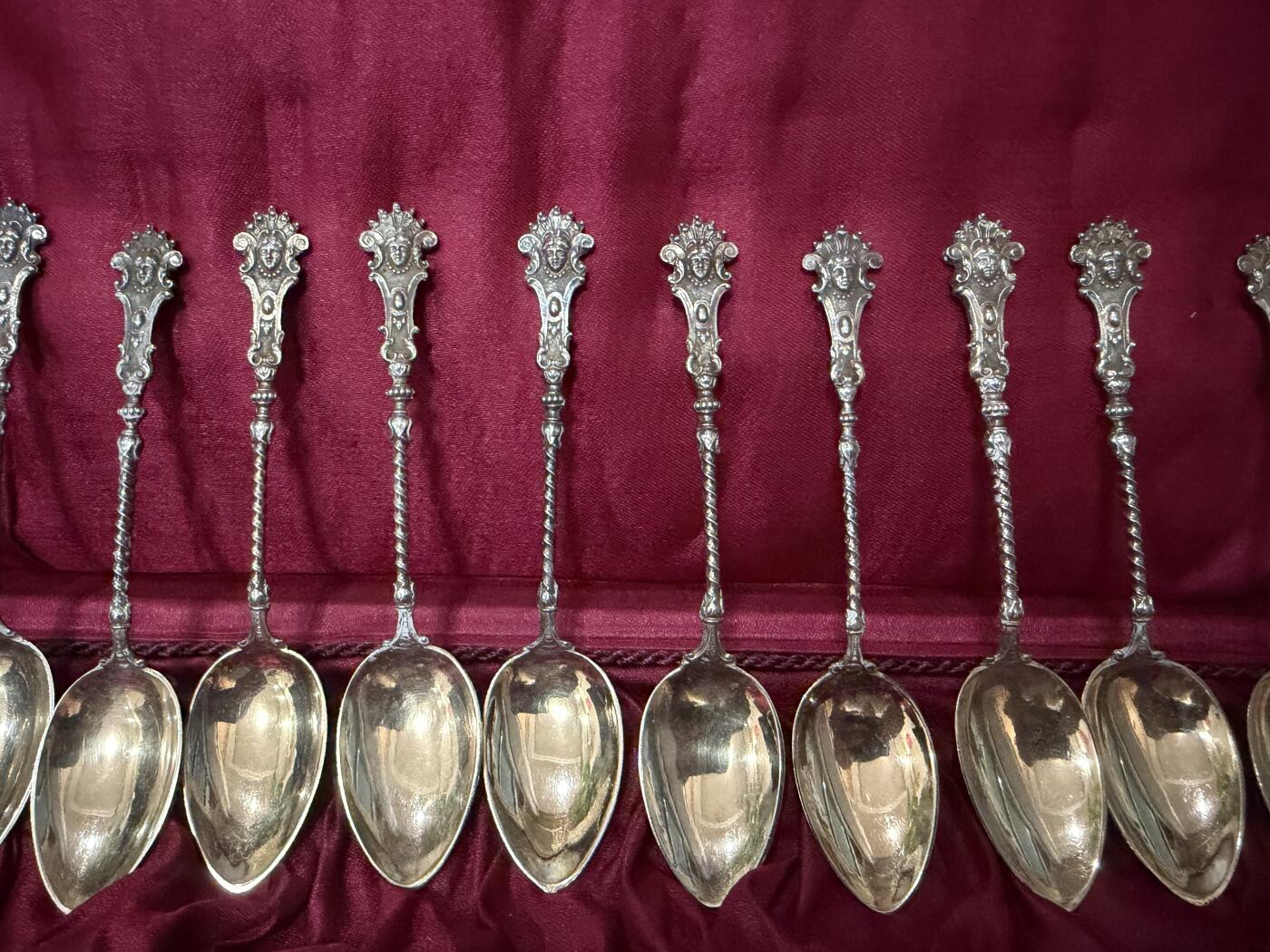 海外回流春节精品专场（一） 法国回流银勺子一套（10.8cm，122g，有银标800）