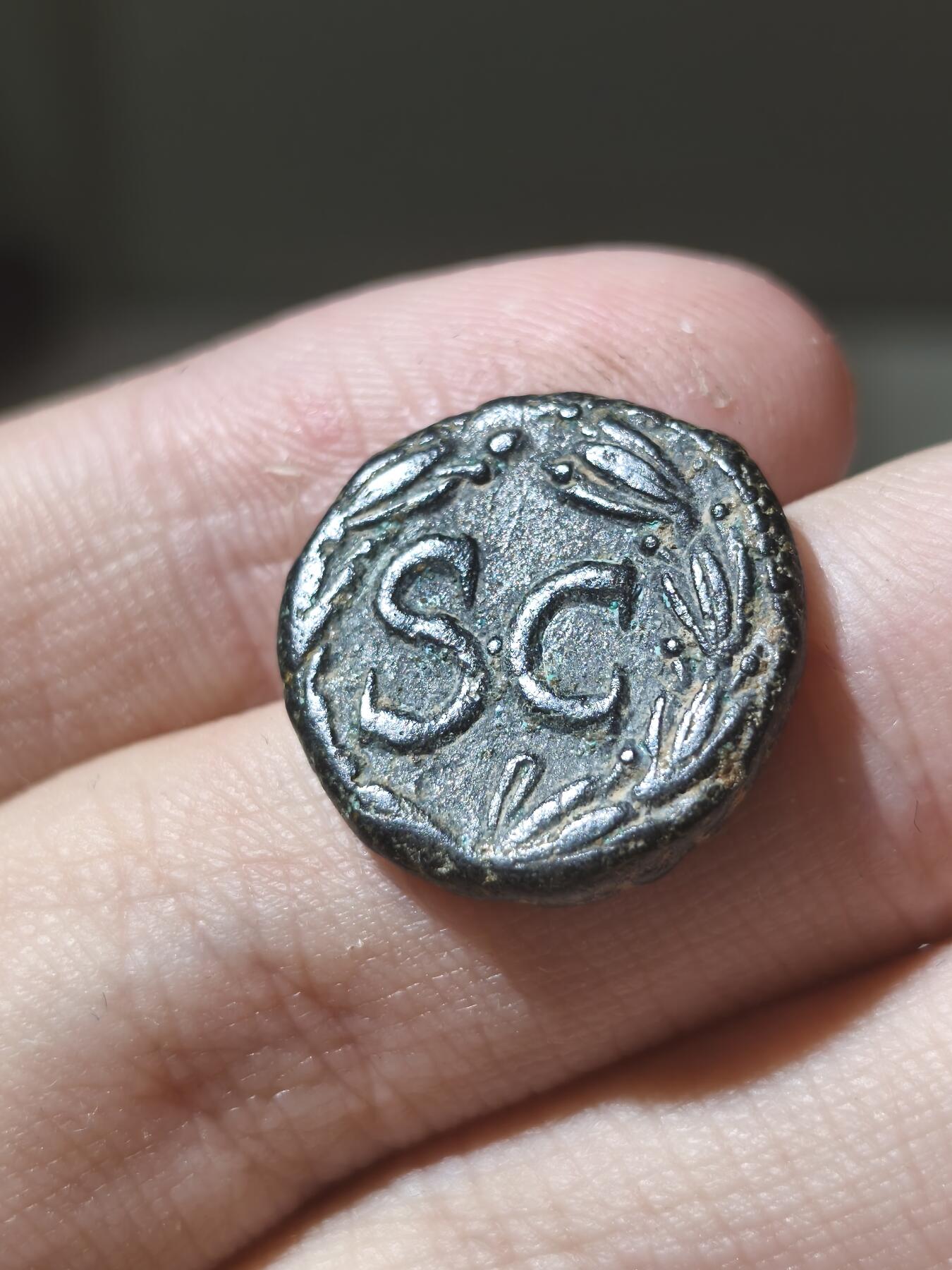 星盘世界钱币二月二十一日初五 世界古典币春节精品大拍 祝各位藏友马年大吉-新年新气象！ 美品！罗马帝国-图密善 SC - “元老院授权” 81-96年 东方城市厚重大铜币 这种类型铜币可能由中央造币并在地方使用