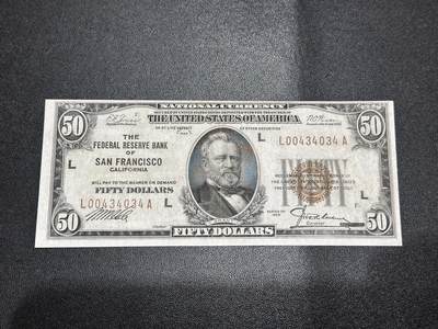 《外钞收藏家》第六百一十期（新年假期场/年后快递恢复正常再发货）（长期征集拍品、欢迎藏友们联系合作） - 1929年美国 橙色库印 非全新 品相如图 尾034