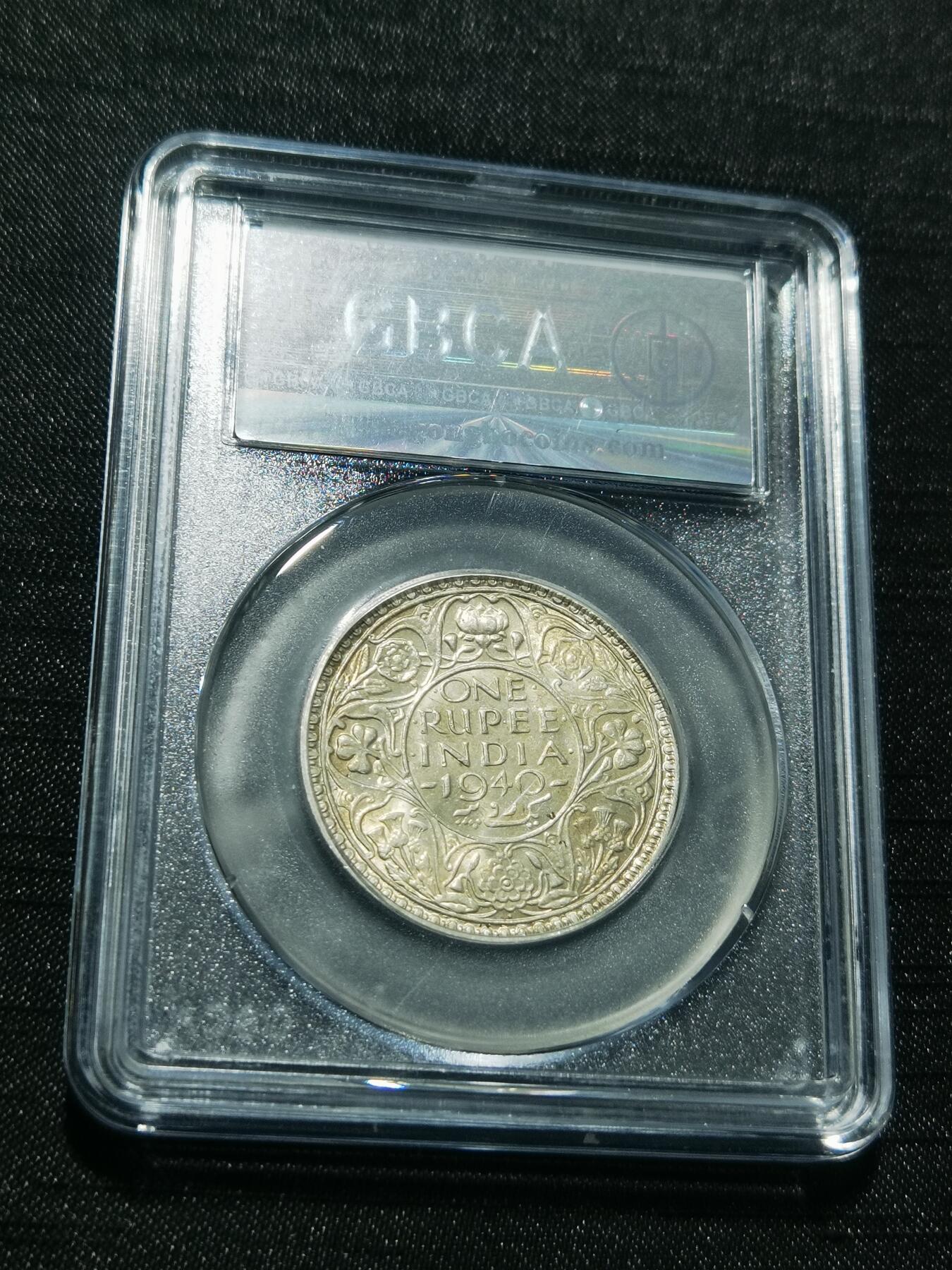 天下钱庄专场欢迎参拍 英属乔治六世印度卢比