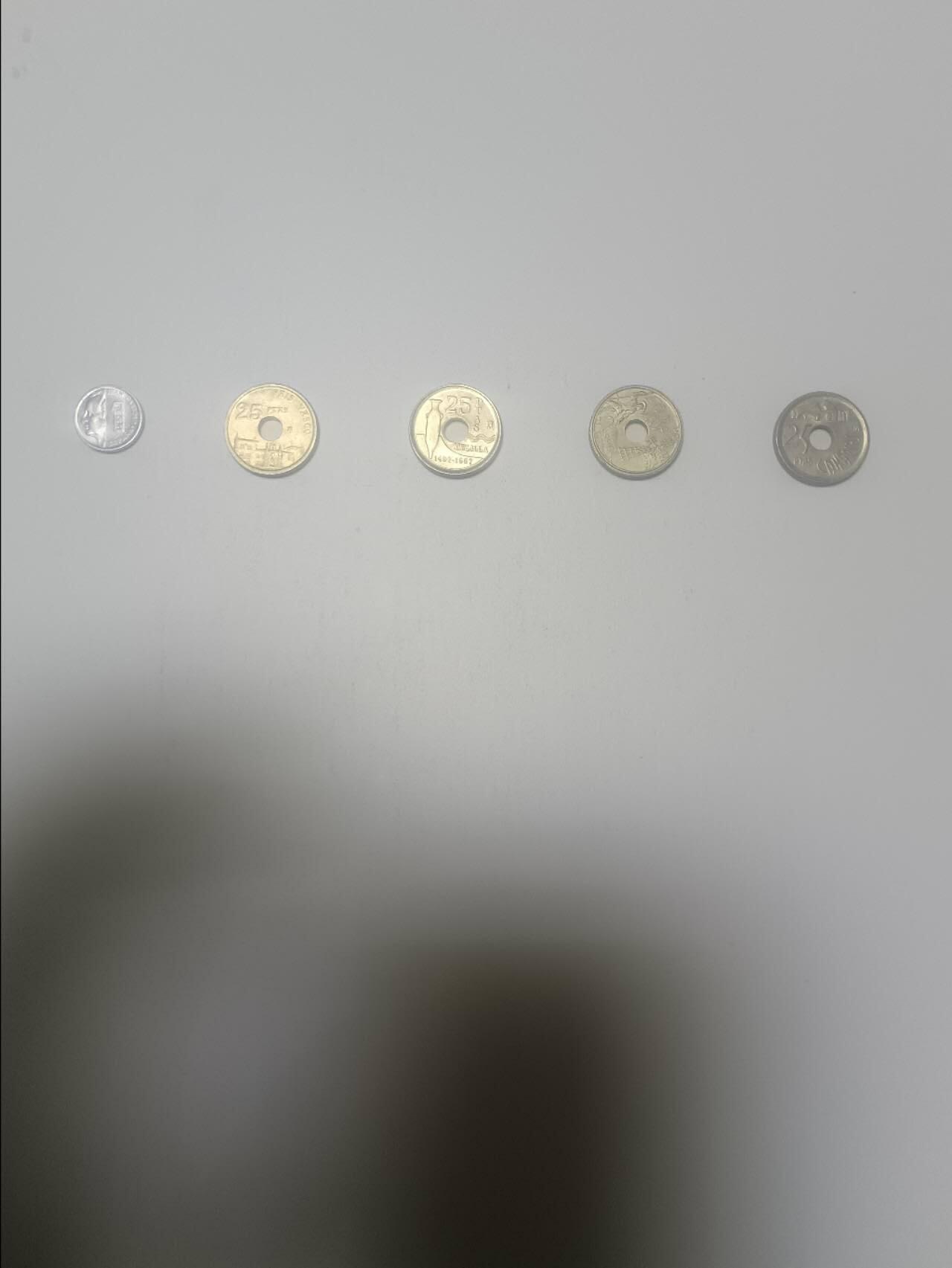 【20260212】非全新纸币和硬币第334场 西班牙5枚硬币
