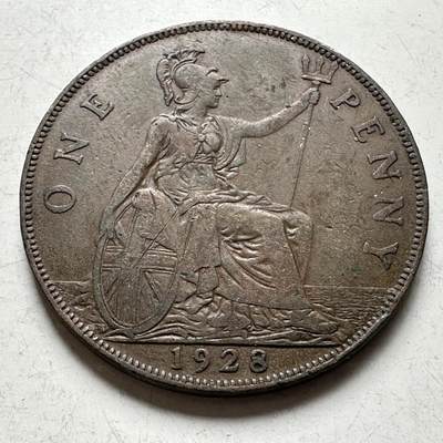 🌹外币初藏🌹🐯2026年第19场 快递已停，正月十五后再发 - 英国1928年一便士