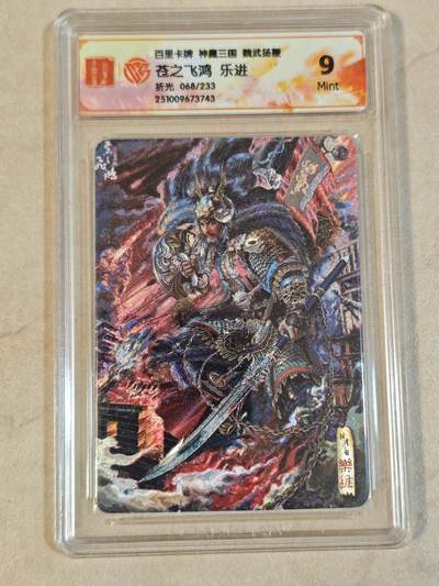 夜之极第三十九期 （2月11日周三晚9点截拍，欢迎竞拍） - CCG&百里 三国 苍之飞鸿 068/233 乐进 粗闪 9m