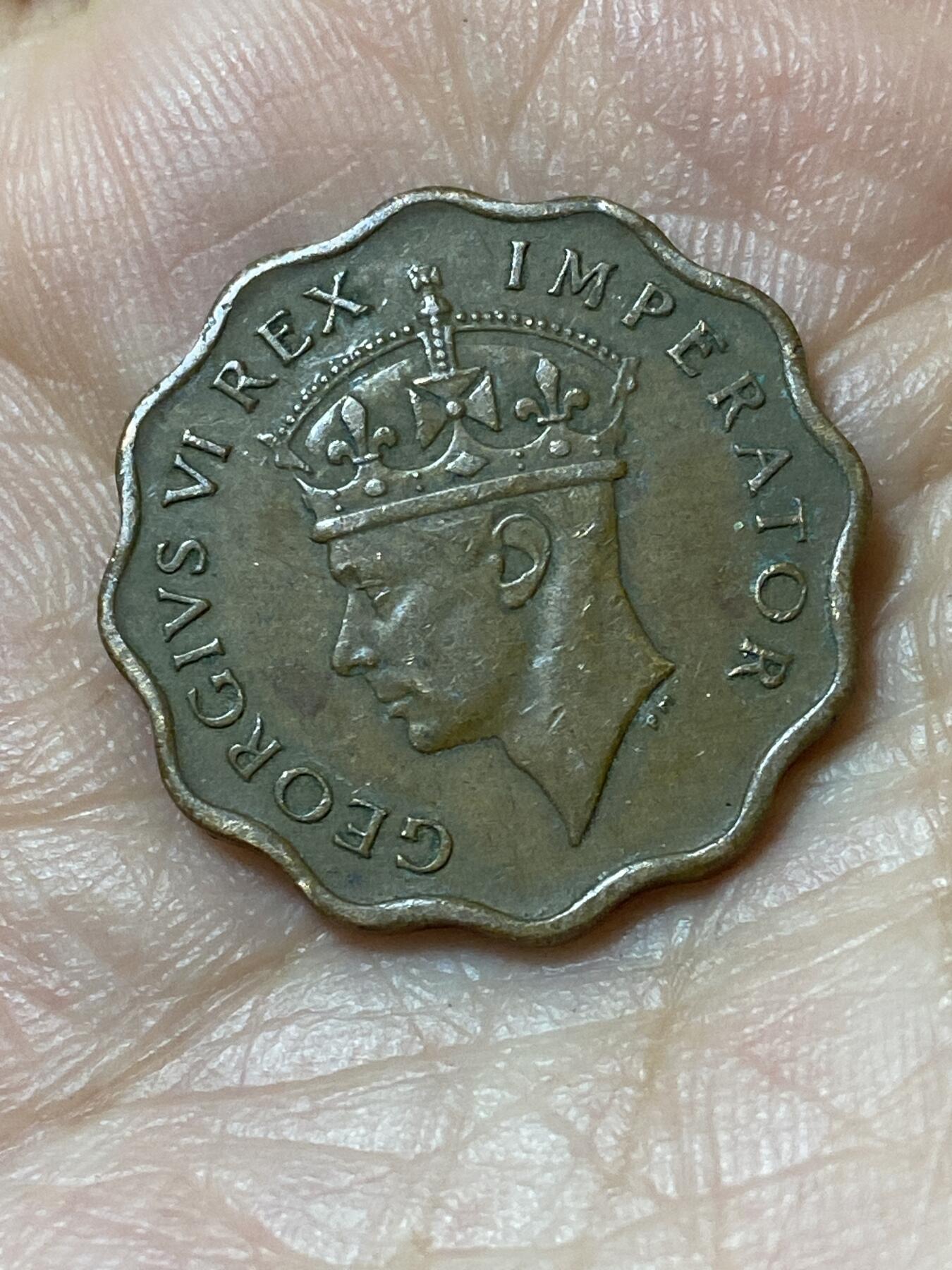 2026年第二十三场(总第一百九十二场）外国好品散币场(年后发货) 英属塞浦路斯1944年1皮阿斯特(乔治六世第二版)