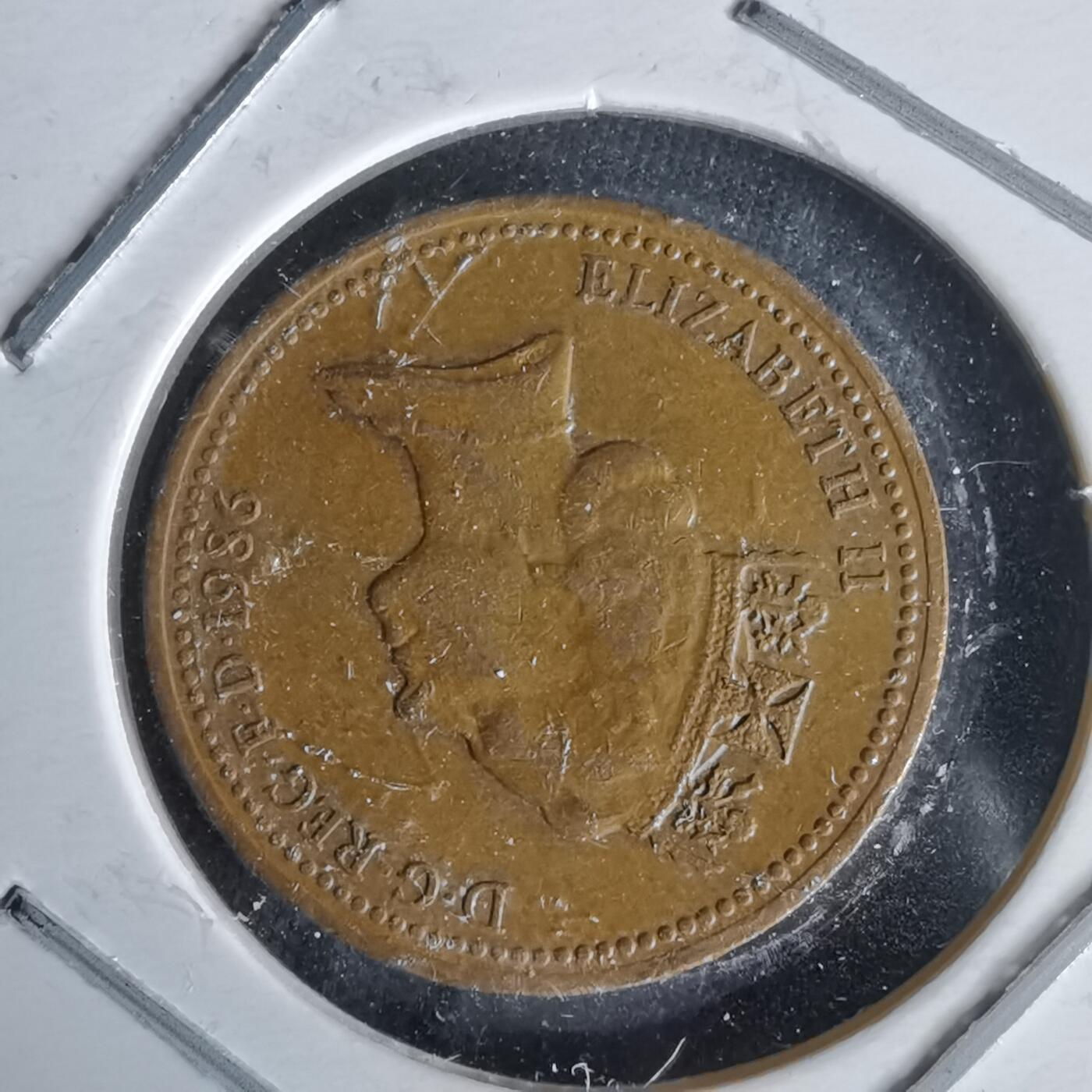 沼泽如烟--第991场 英国1986年1便士