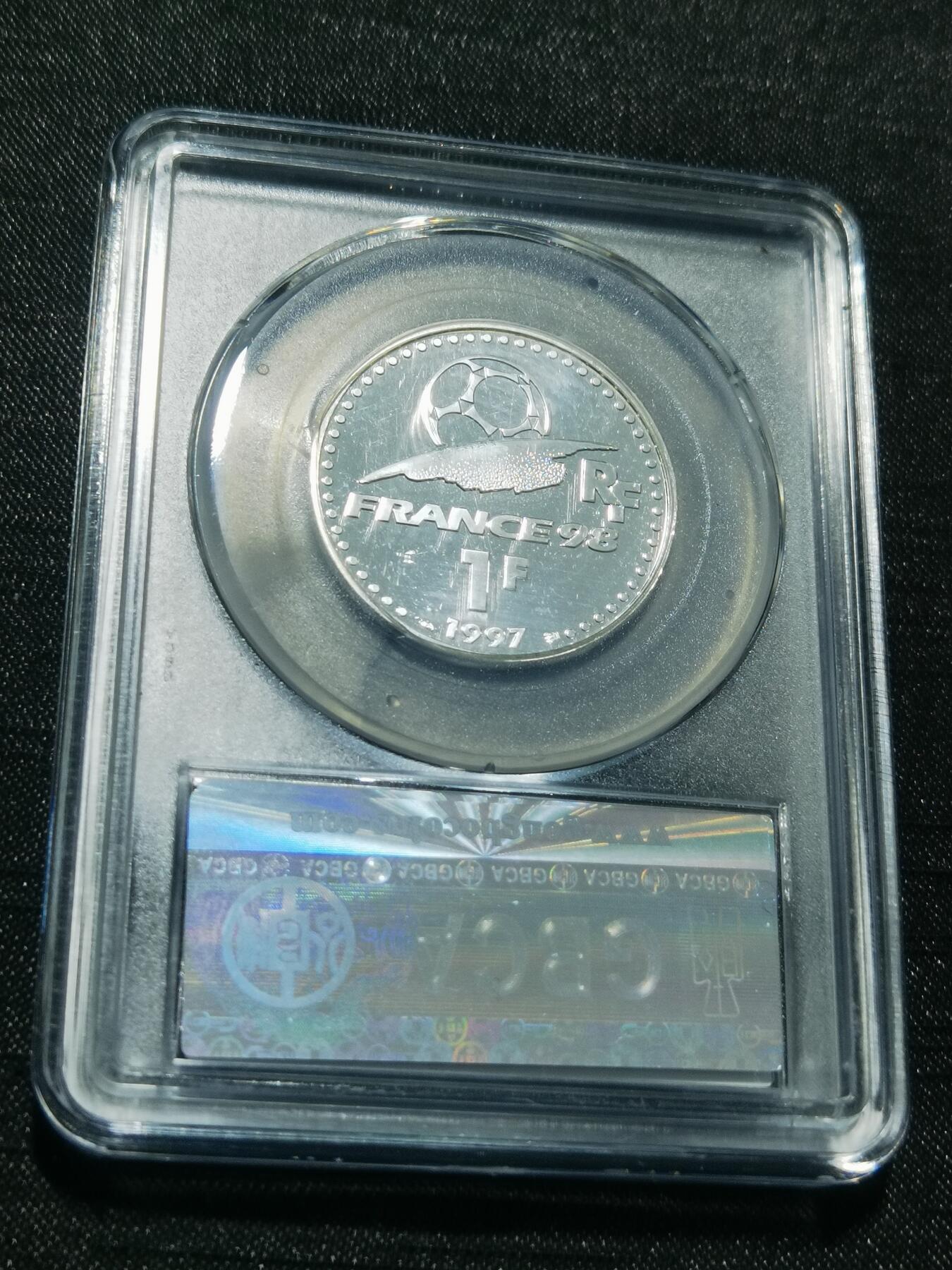 天下钱庄专场欢迎参拍 法国世界杯银币