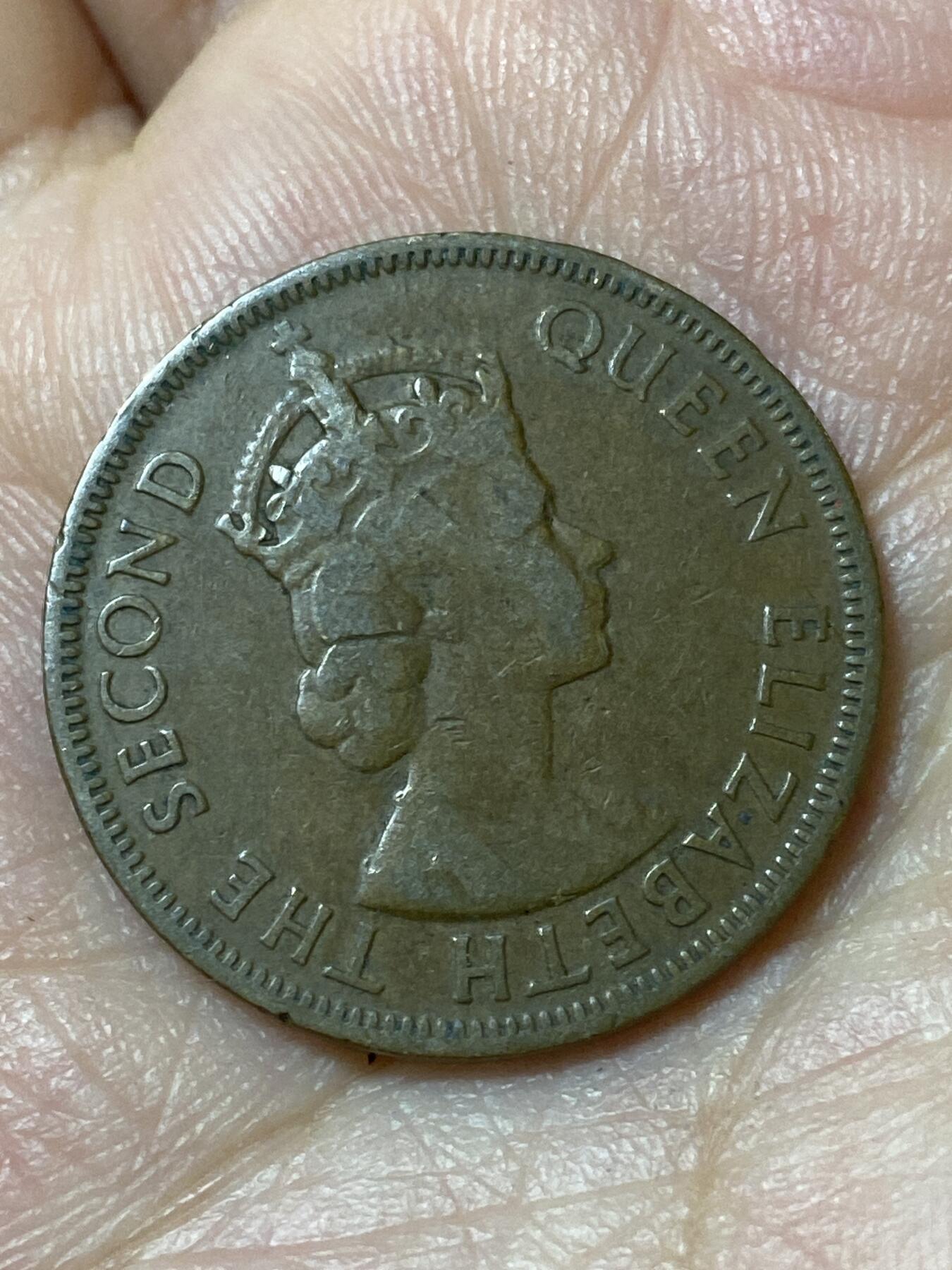 2026年第二十三场(总第一百九十二场）外国好品散币场(年后发货) 英属塞浦路斯1955年5米尔(伊丽莎白二世青年带冠，首发年仅发行2年)