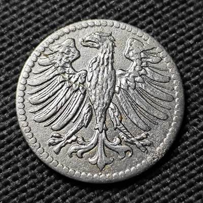 KK钱币收藏小铺  第397期 百期特怕（四拍之一） 2月预留时间 周末发货 - ND(1914-1924) 德紧施韦因富特5芬尼铁币