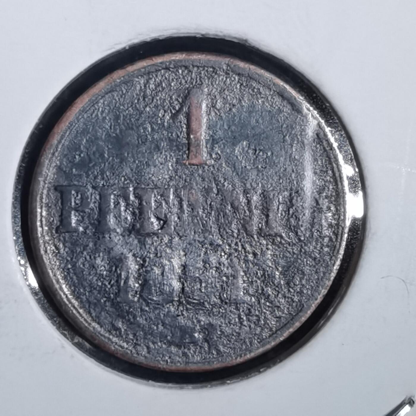 沼泽如烟--第991场 德国1851年1芬尼