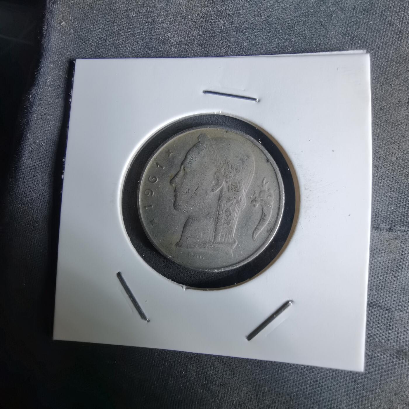 沼泽如烟--第991场 比利时1961年5法郎