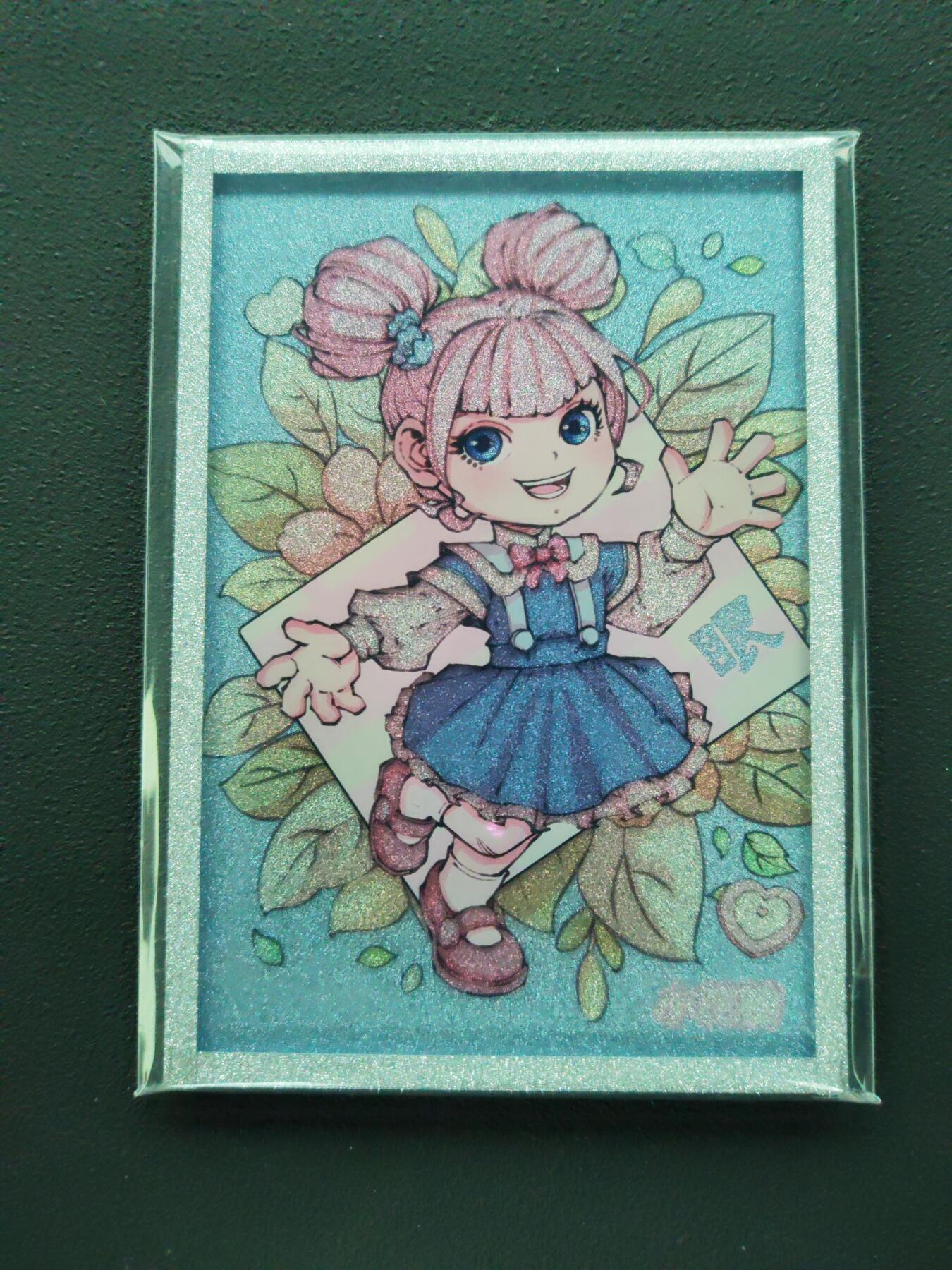 周四第100期阳大大卡牌拍卖第100期（持续收拍品，周六晚上九点截拍，进群福利早知道） 【亲签卡】小花瓣艺术文创 色纸 眼