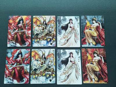 周四第100期阳大大卡牌拍卖第100期（持续收拍品，周六晚上九点截拍，进群福利早知道） - 【普卡】卡德曼 张建东水浒 扈三娘+林娘子+仇琼英+阎婆惜 美女大赏8张