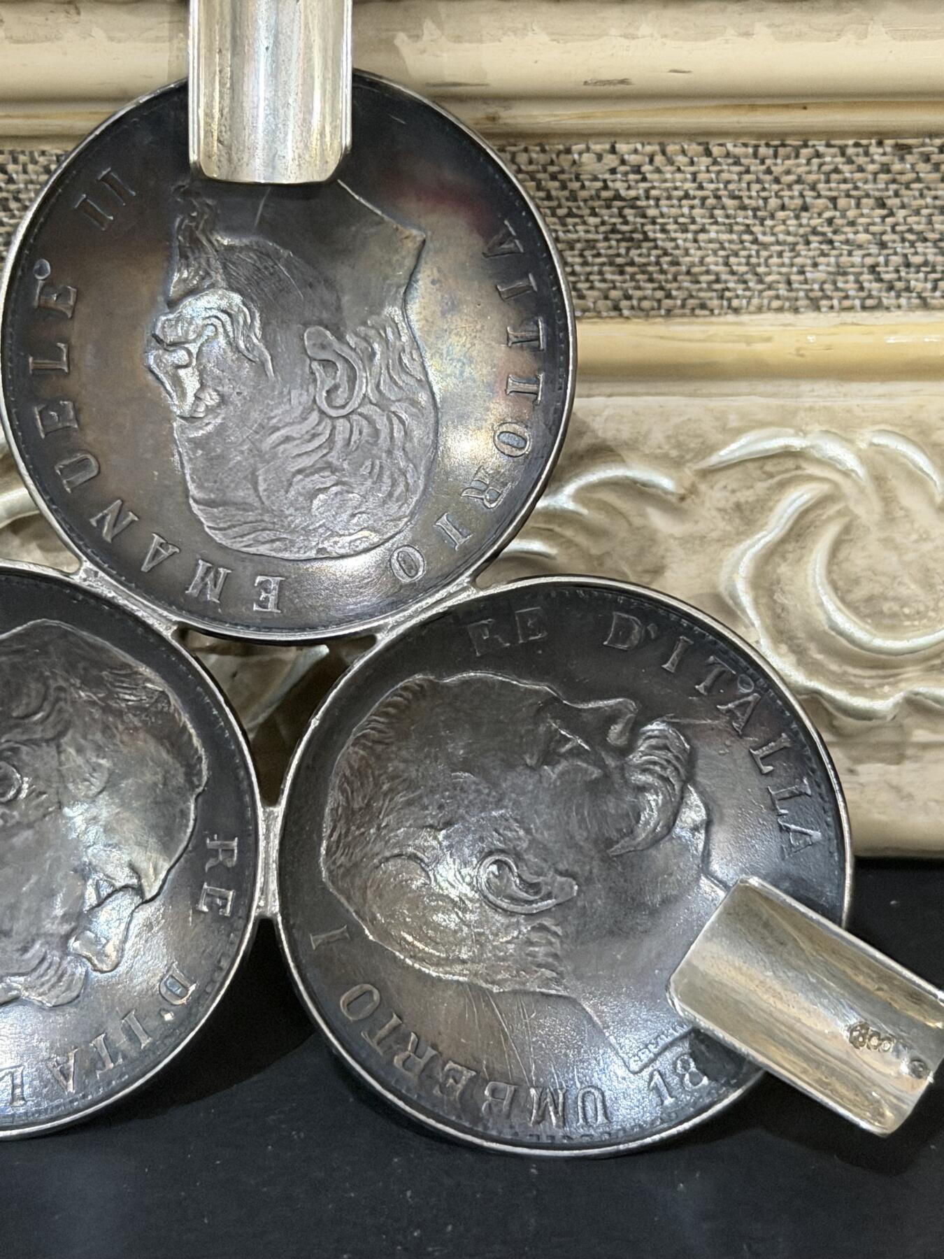 海外回流春节精品专场（一） 法国回流19世纪银制烟灰缸800银（尺寸：8.5cm，28g，有银款800）