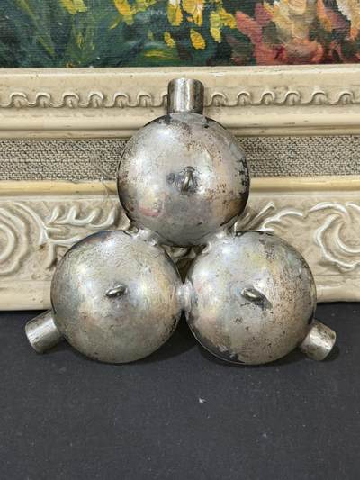 海外回流精品拍卖（五一专场） 法国回流19世纪银制烟灰缸800银（尺寸：8.5cm，28g，有银款800）