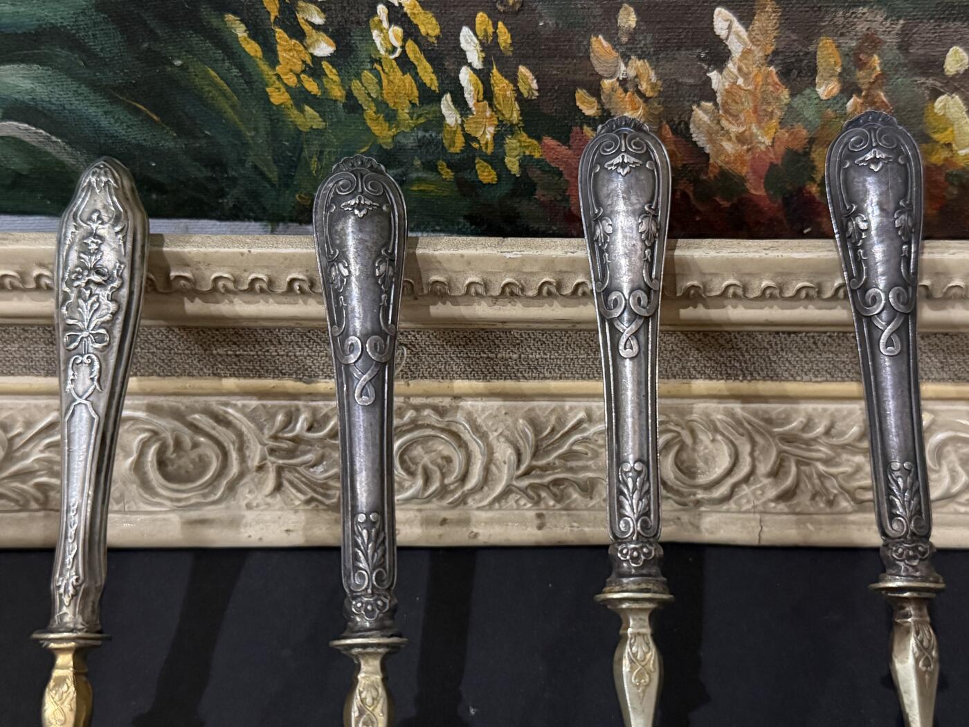 海外回流春节精品专场（一） 法国回流19世纪纯银餐具一套（重：124g，有银款）