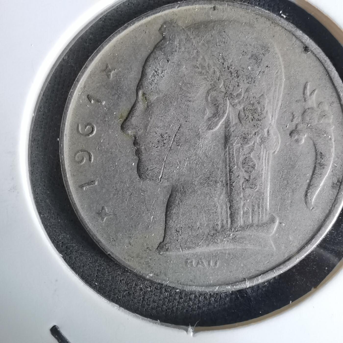 沼泽如烟--第991场 比利时1961年5法郎