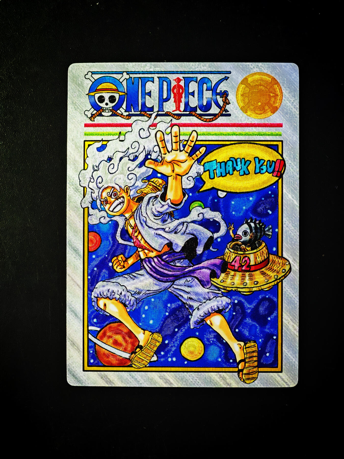 琦卡当当铺～第33期★★好多小漏~马上就结束了快来~支持寄存★★~【9点40结束】扫码加群抽[包邮券]~ 奇点卡牌-漫画封面-路飞-粗闪-1张