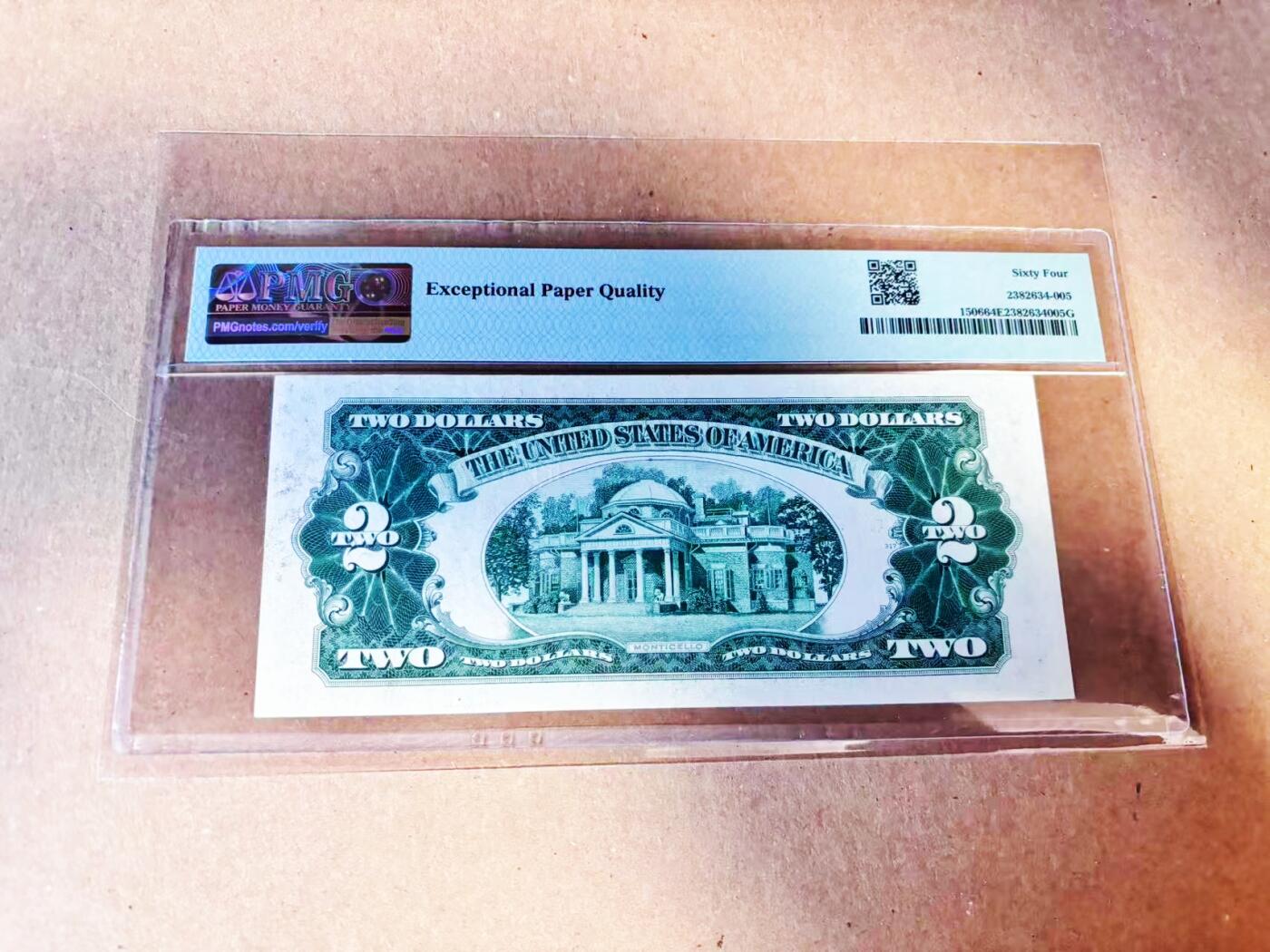 【Blue Auction】世界纸币精拍第786期——18级TOP拍卖/信誉/品质/专业/高效💫(年前收官场） 【政府券亲签少见】美国1928年2美金 美国历史上罕有的同时在行政、立法、司法、经济四个领域担任过重要职务的财长弗雷德里克·摩尔·文森之签名 PMG64EPQ