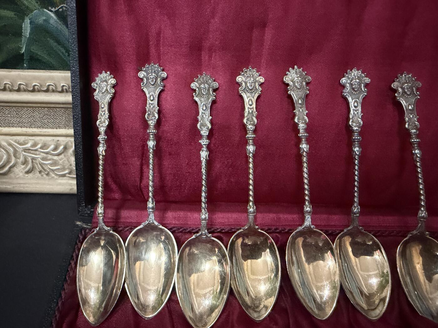 海外回流春节精品专场（一） 法国回流银勺子一套（10.8cm，122g，有银标800）