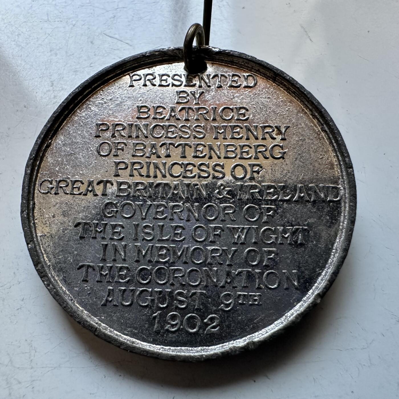 🌹外币初藏🌹🐯2026年第19场 快递已停，正月十五后再发 英国1902年爱德华七世加冕纪念 比阿特丽斯公主赠 纪念章32毫米