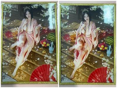 周四第100期阳大大卡牌拍卖第100期（持续收拍品，周六晚上九点截拍，进群福利早知道） - 【色纸】焱卡文化 刷子 大乔 双服饰 色纸2张 80包炎卡才配一套，极度稀缺，非普通色纸，是高清亚克力色纸