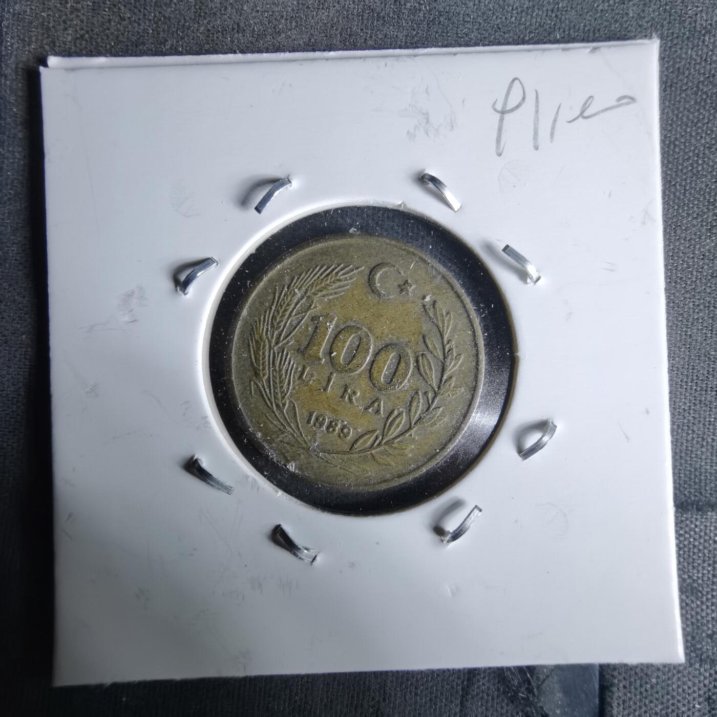 沼泽如烟--第991场 土耳其1989年100里拉