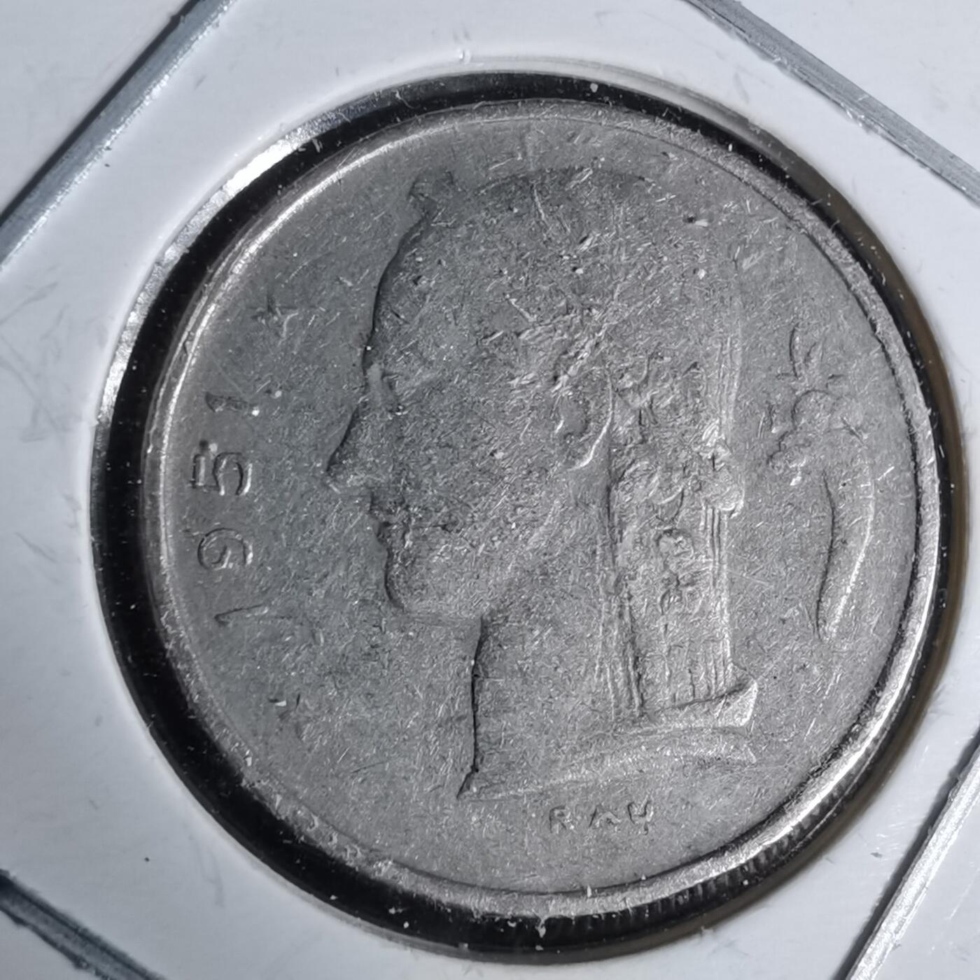 沼泽如烟--第991场 比利时1951年1法郎