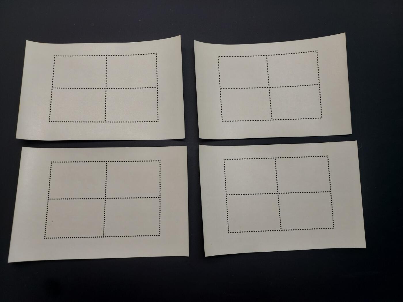 博彦收藏   2月28日 8点邮票专场 全场包邮 香港龙年型张4枚，边微黄 上品/近全品